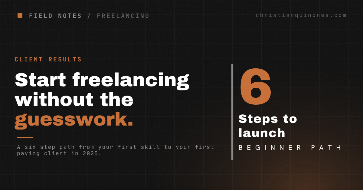 How to Start Freelancing in 2025: A Step-by-Step Guide for Beginners