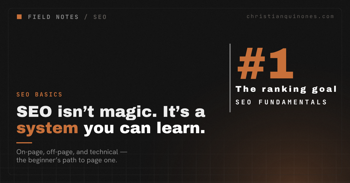 SEO for Beginners: A Step-by-Step Guide to Rank #1 in 2025